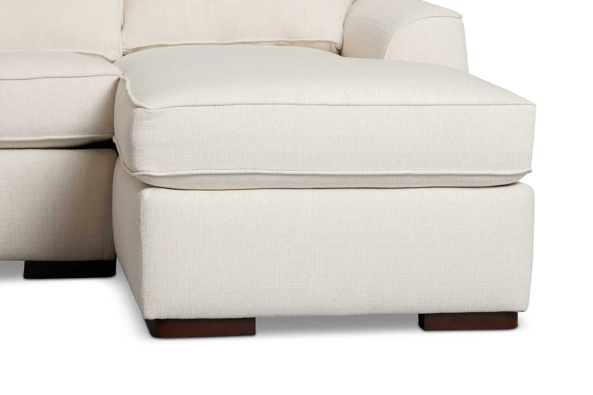 Sinclair Light Beige Fabric Right Chaise Innerspring Sleeper Sectional
