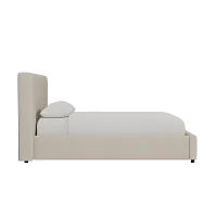 Grayton Peyton Beige 44" Upholstered Platform Bed
