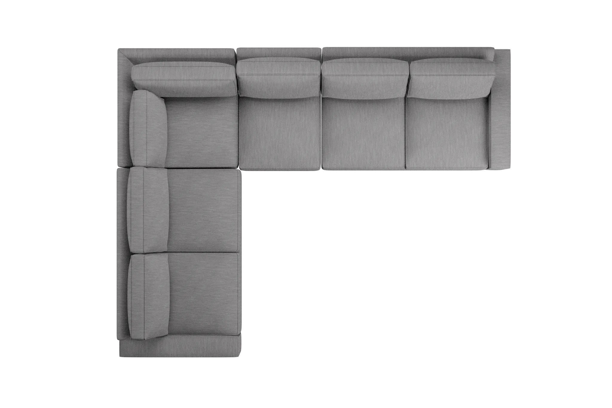 Edgewater Revenue Gray Medium Two-arm Sectional