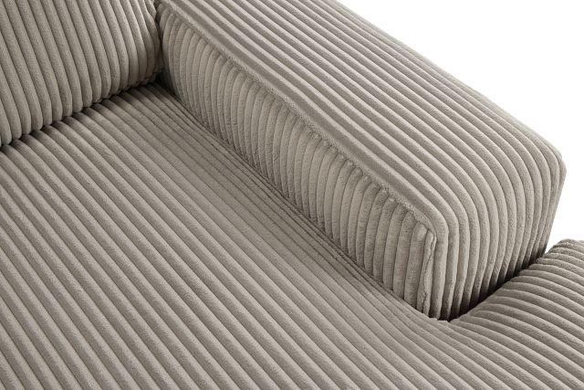 Charlie Gray Fabric Medium Right Chaise Sectional