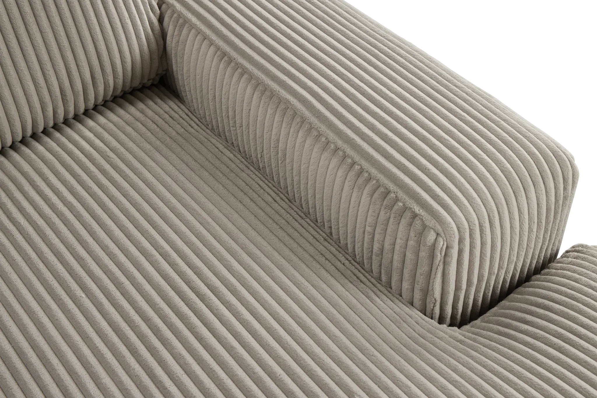 Charlie Gray Fabric Medium Right Chaise Sectional Charlie Gray Fabric Medium Right Chaise Sectional