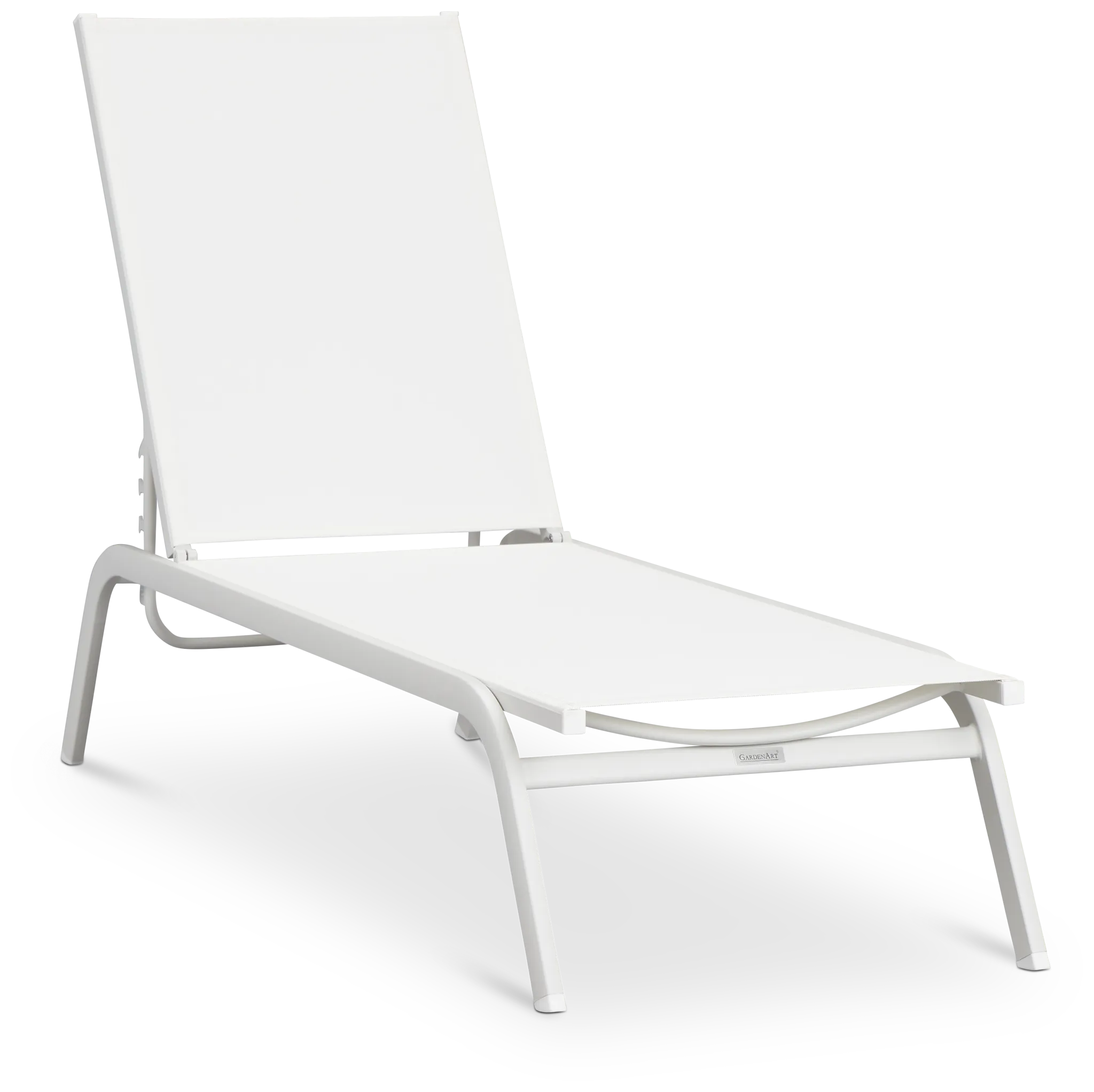 Riviera White Sling Chaise