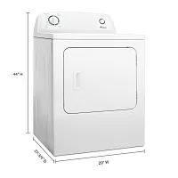 Amana 4655 Series White Front Load Electric Dryer
