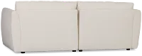 Serena White Fabric 2-piece Modular Sofa