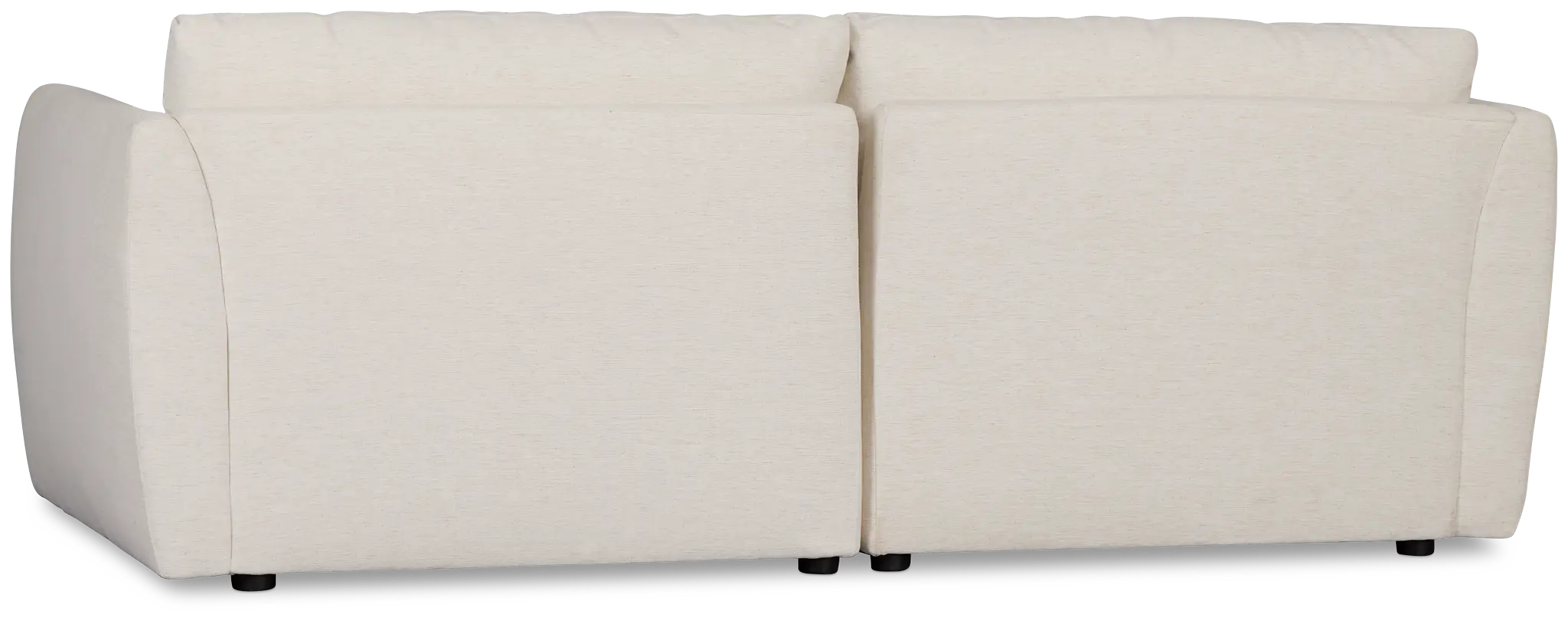 Serena White Fabric 2-piece Modular Sofa Serena White Fabric 2-piece Modular Sofa