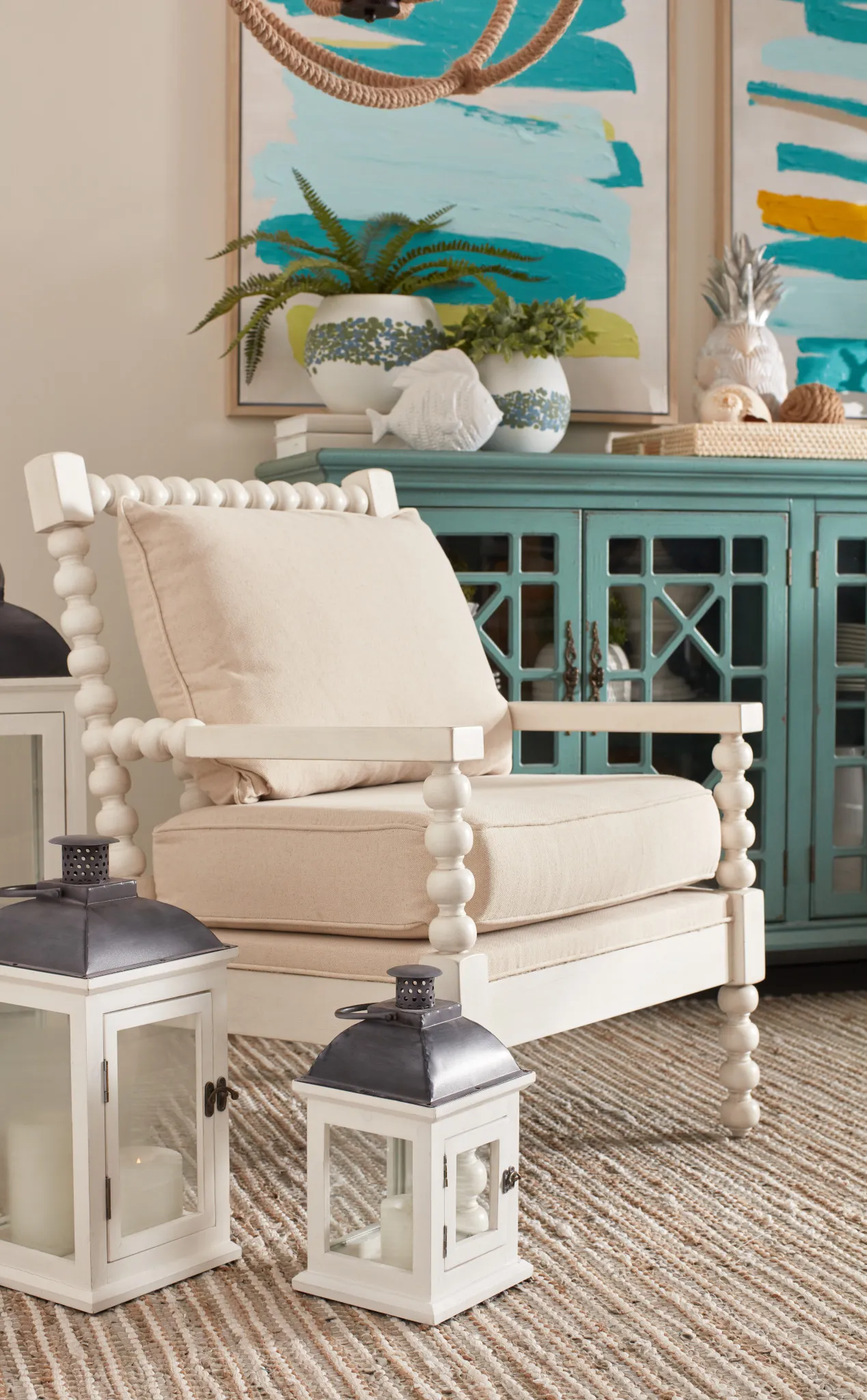 Savannah Ivory Accent Chair