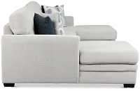 Everly Gray Fabric Double Chaise Sleeper Storage Sectional