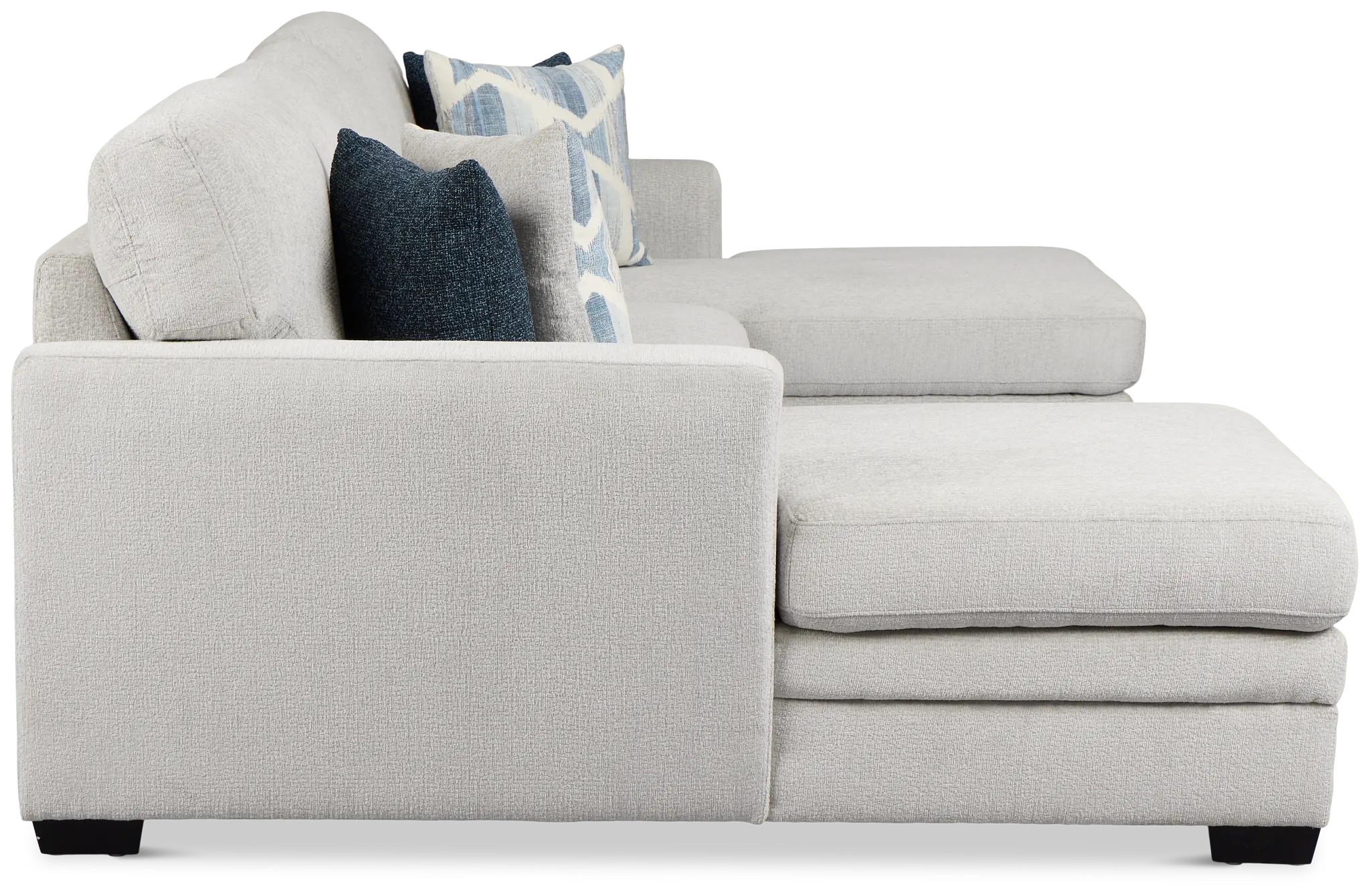 Everly Gray Fabric Double Chaise Sleeper Storage Sectional Everly Gray Fabric Double Chaise Sleeper Storage Sectional