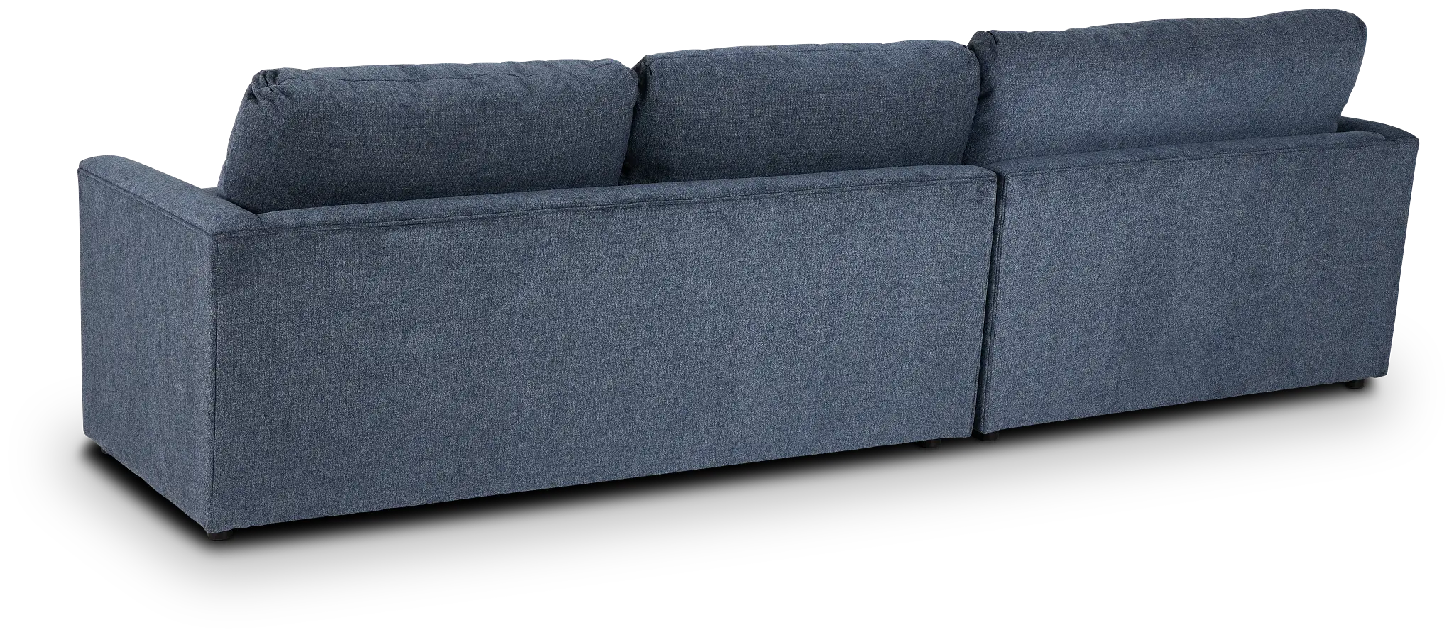 Noah Blue Fabric Left Chaise Sectional Noah Blue Fabric Left Chaise Sectional
