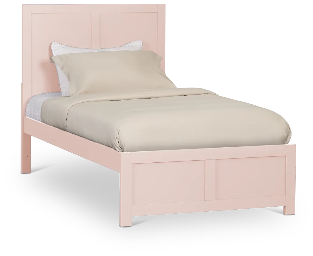 Charleston Pink Panel Bed