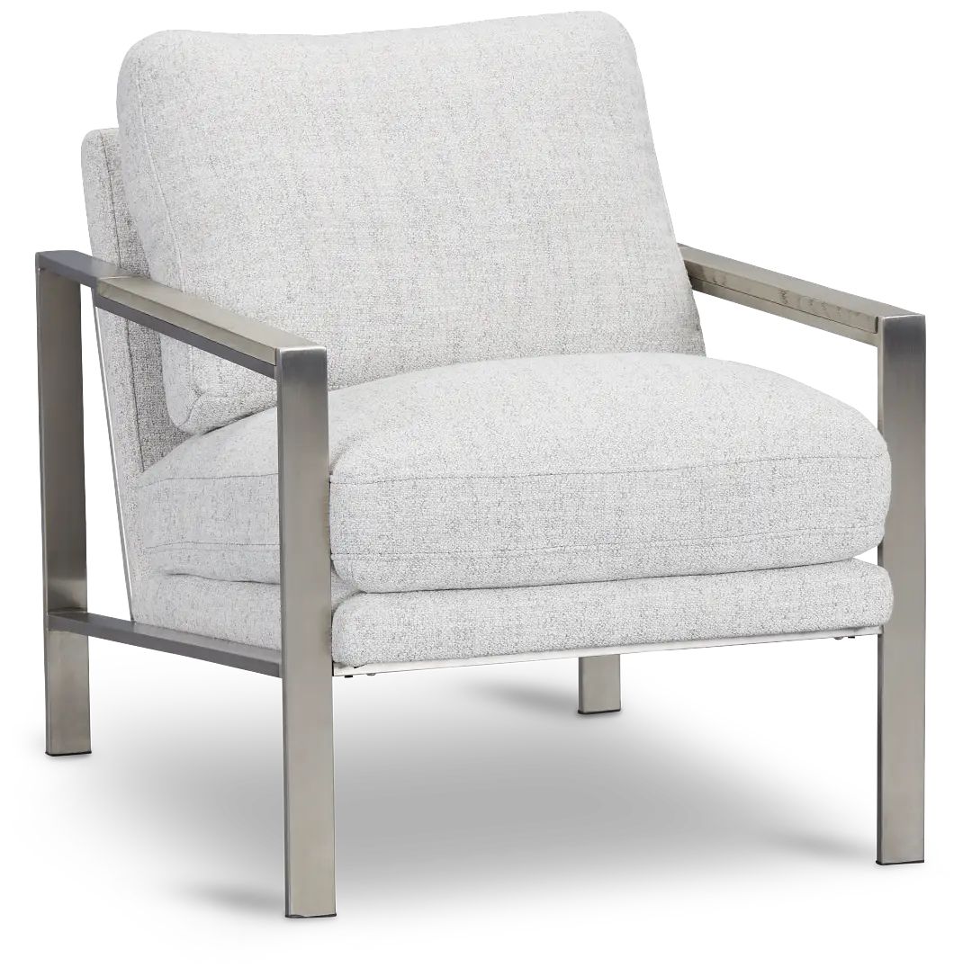 Wyatt Light Gray Fabric Accent Chair Wyatt Light Gray Fabric Accent Chair
