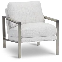 Wyatt Light Gray Fabric Accent Chair