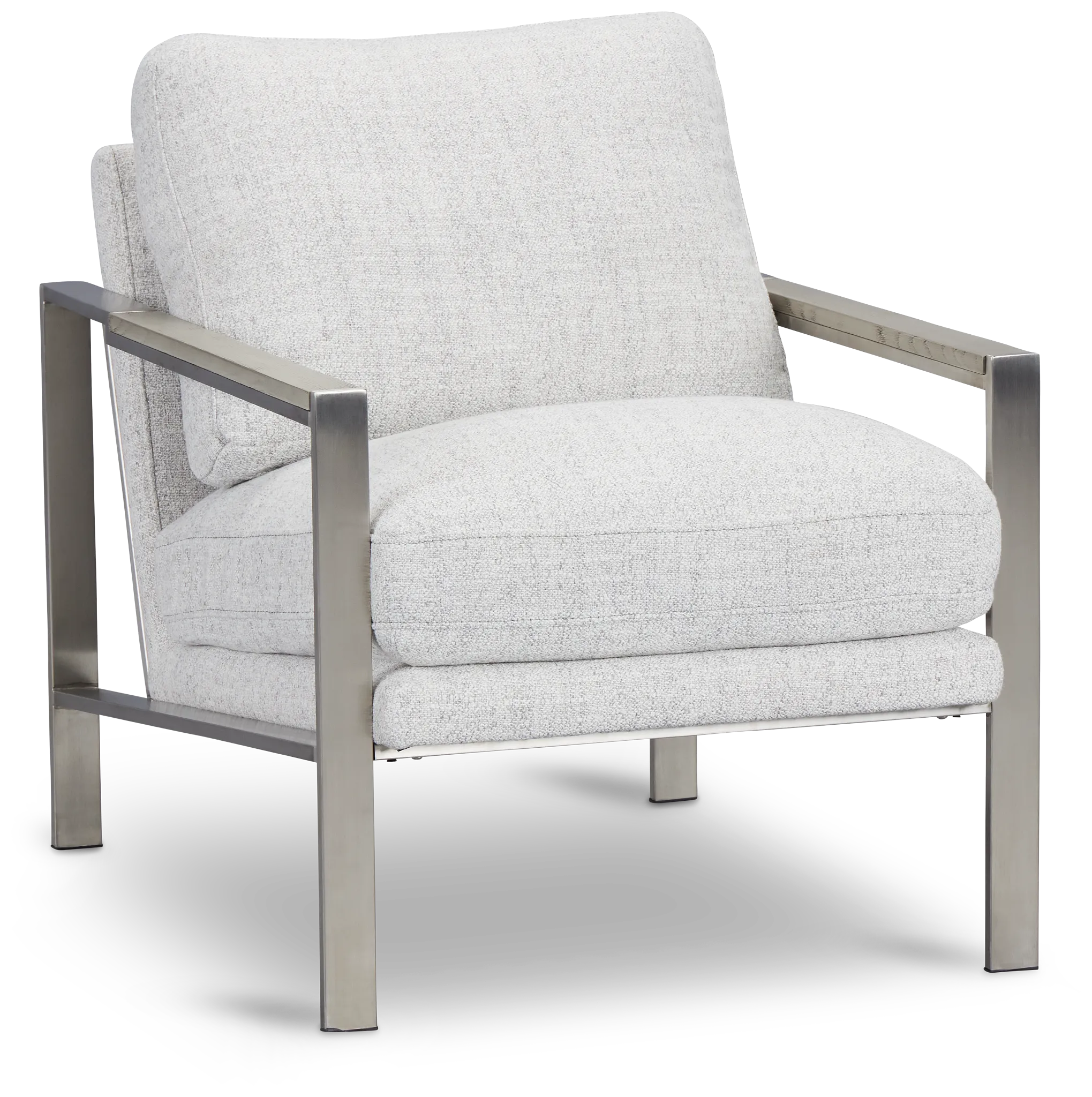 Wyatt Light Gray Fabric Accent Chair