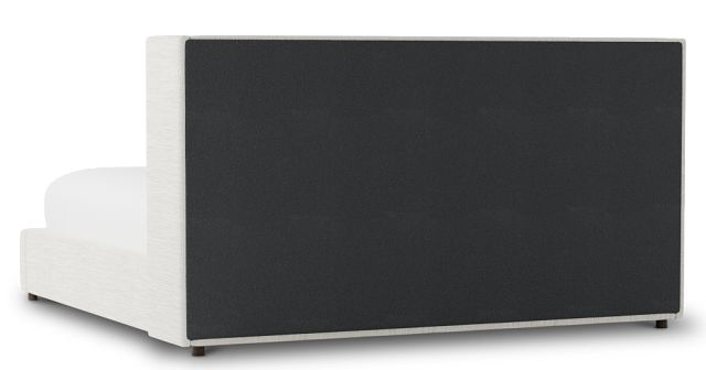 Captiva Maguire Ivory 48" Upholstered Shelter Bed