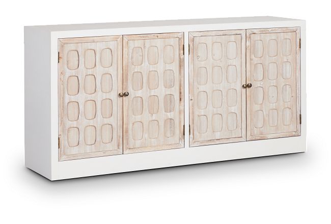 Kaplan Two-tone Wood Cabinet