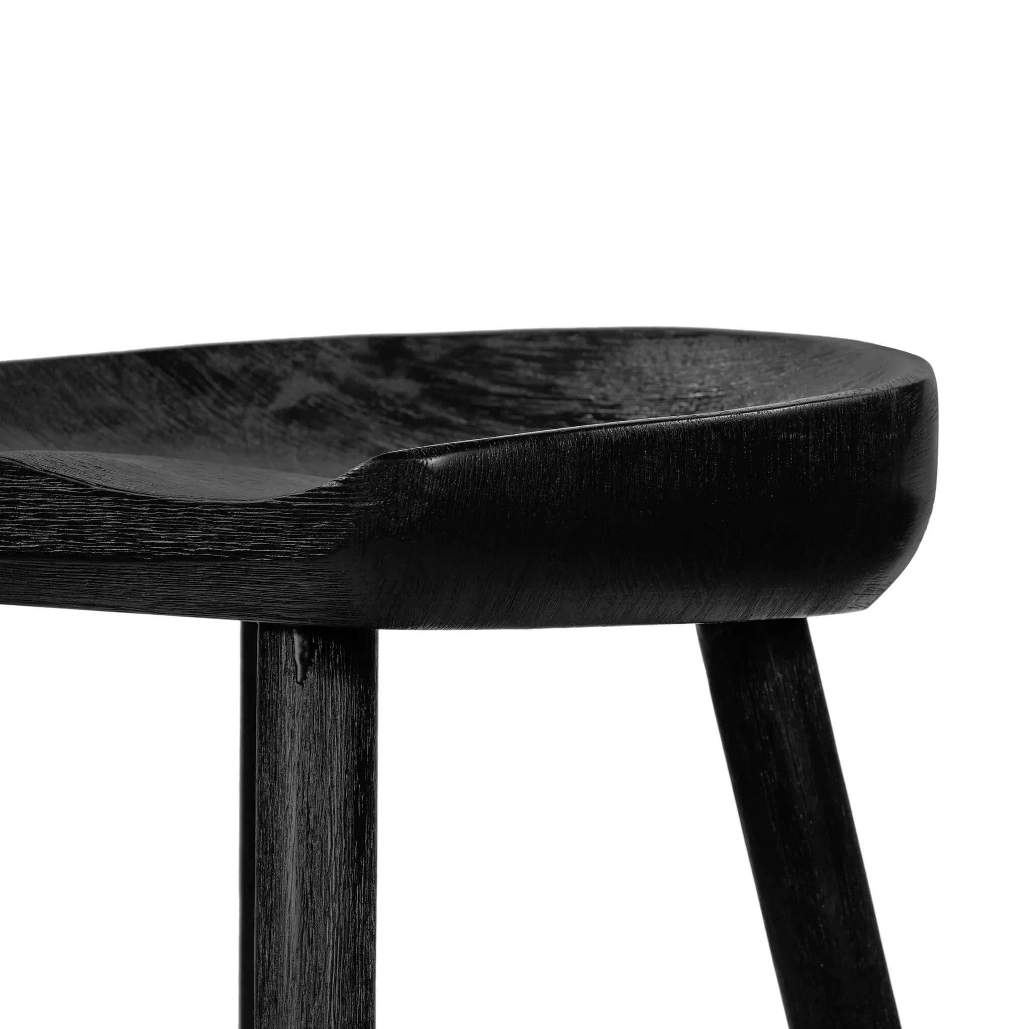 Barry Black 24" Wood Barstool