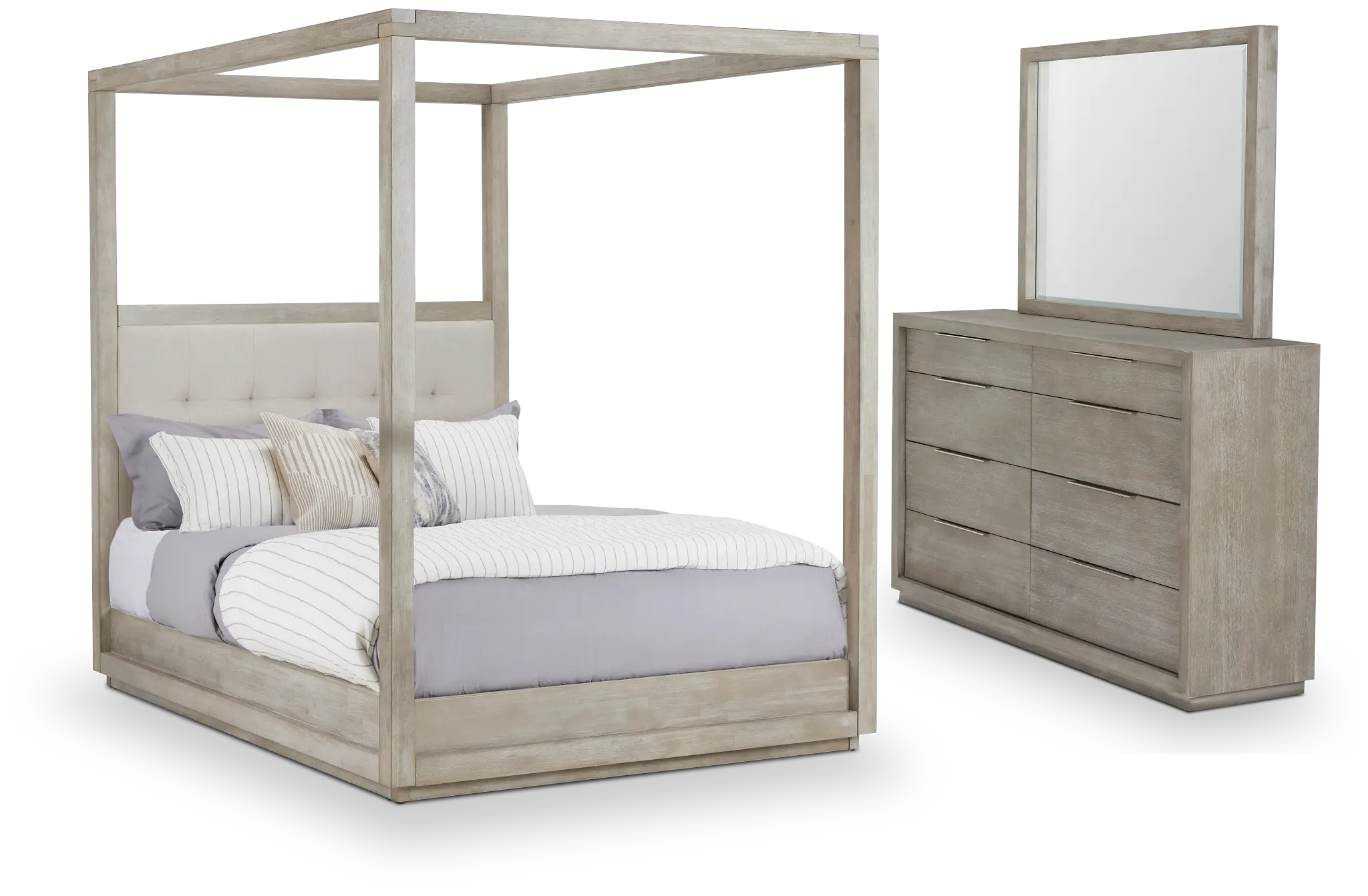 Madden Light Tone Fabric Canopy Bedroom Madden Light Tone Fabric Canopy Bedroom