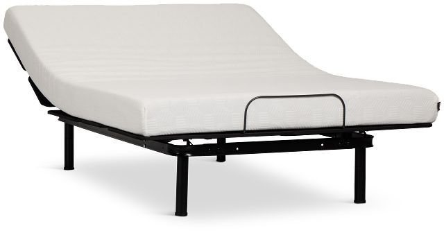 Rest & Renew By Zinus Gel Memory Foam Mattress 6" Firm Slat Adjustable Mattress Set