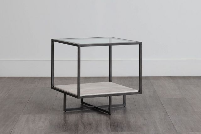 Harlow Glass End Table