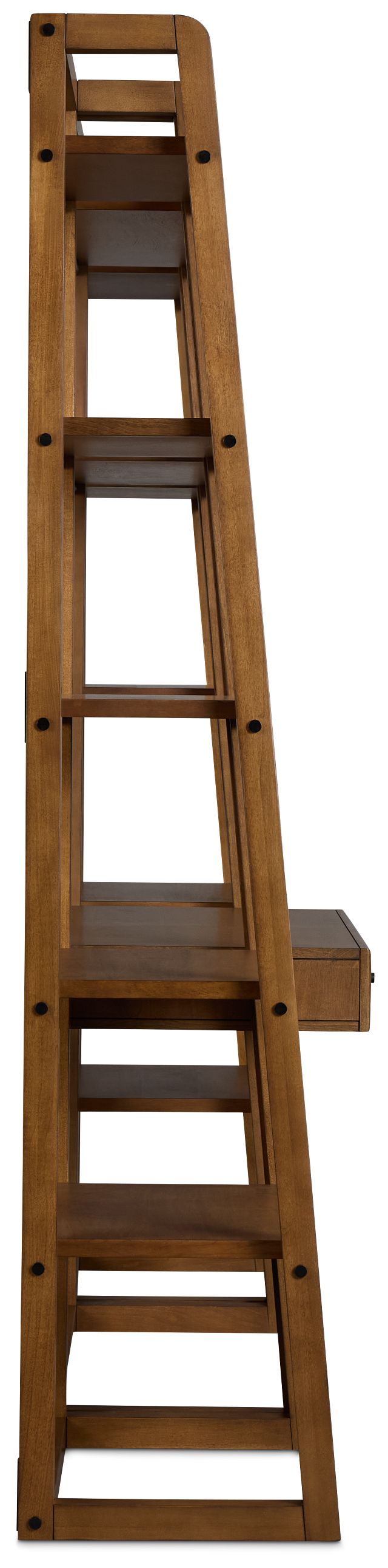 Rockford Light Tone Bookcase Wall Desk