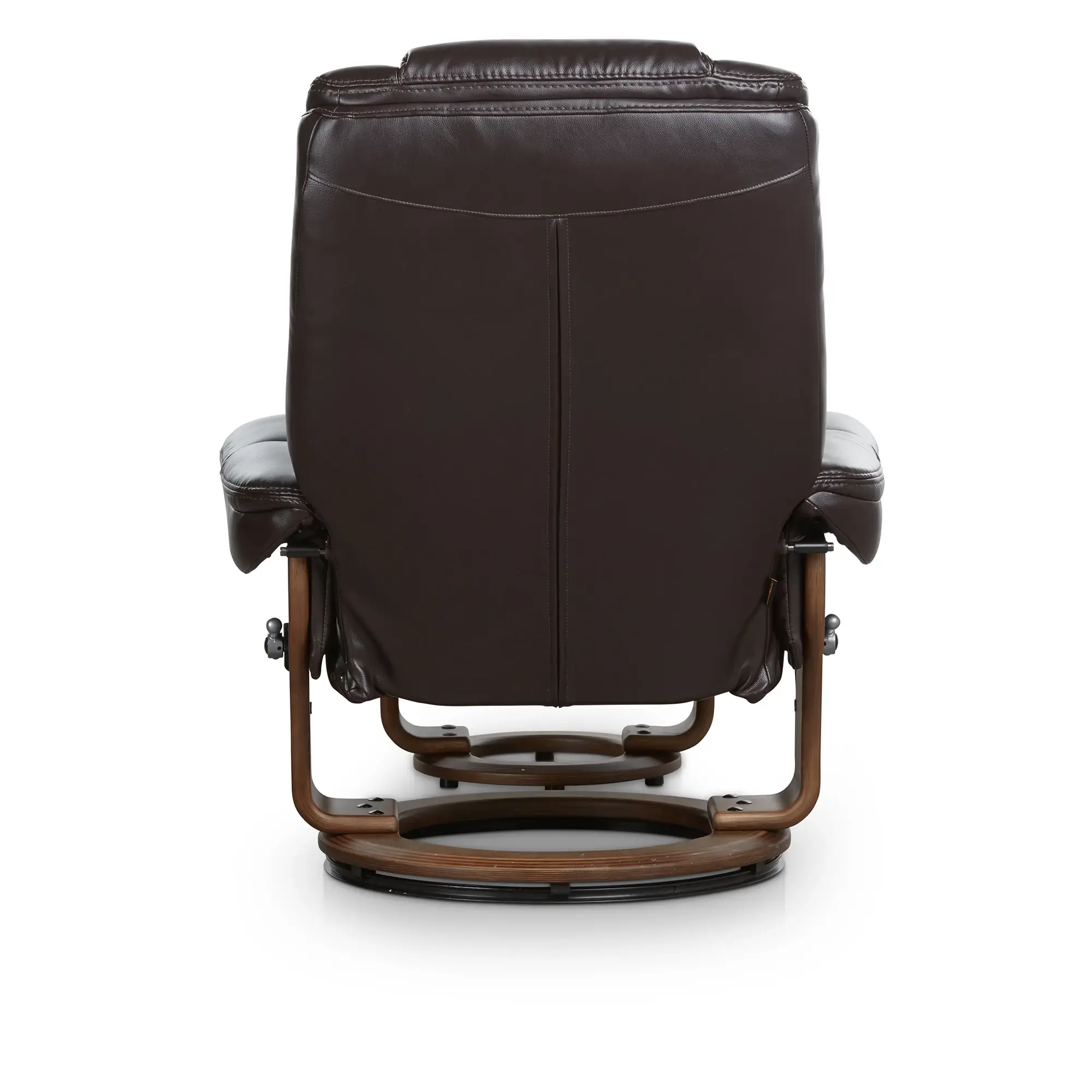 Perkins Dark Brown Micro Recliner & Ottoman Perkins Dark Brown Micro Recliner & Ottoman