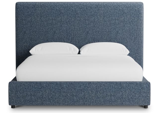 Grayton Maguire Blue 54" Upholstered Platform Bed