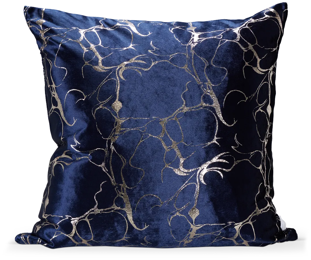 Logan Navy 22" Square Accent Pillow