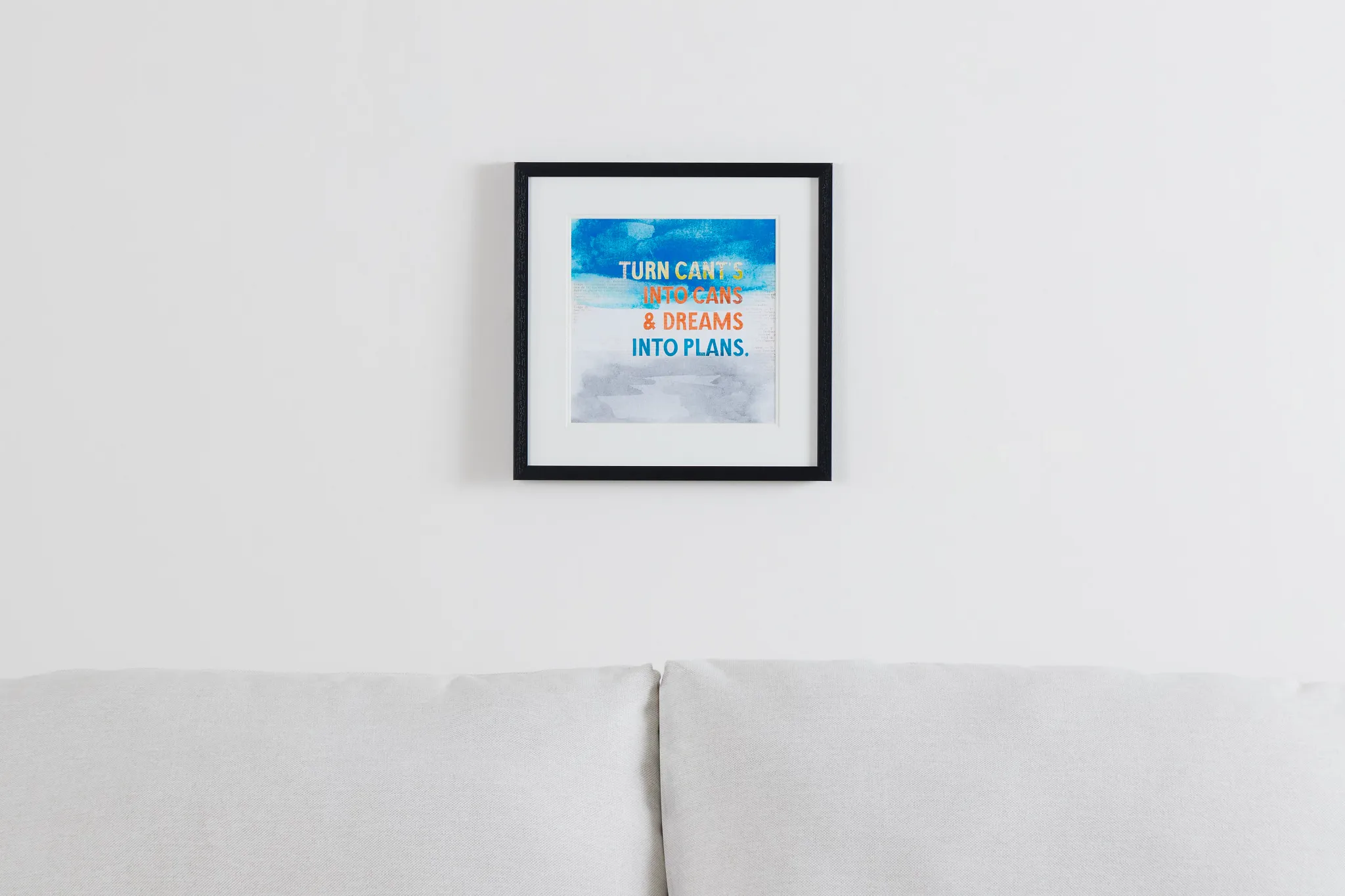 Plans Multicolored Framed Wall Art