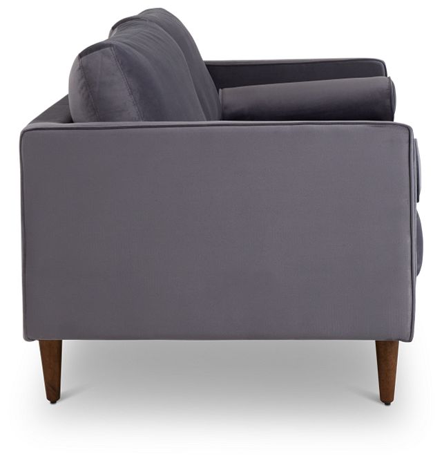 Luna Gray Velvet Sofa
