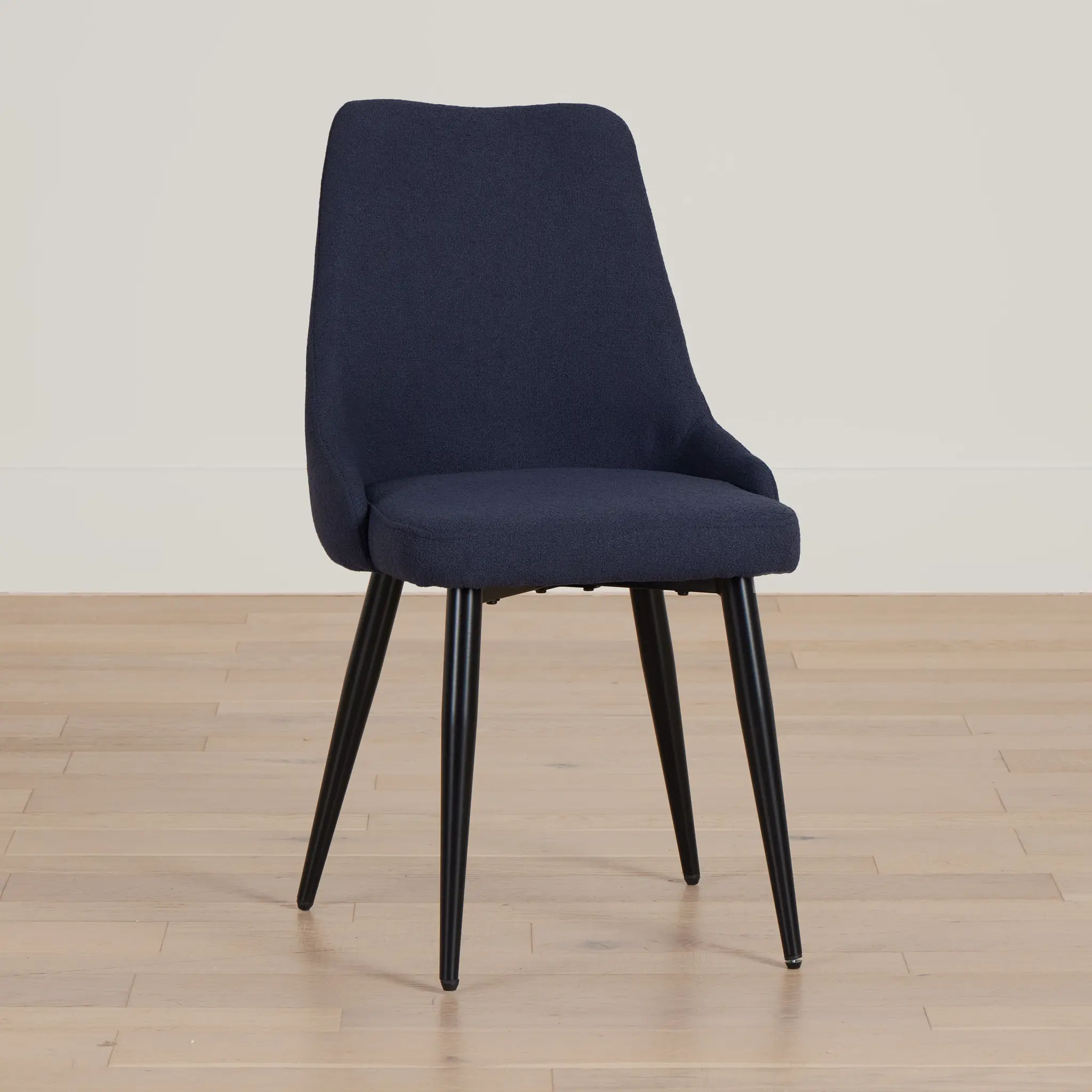 Andover Dark Blue Curved Upholstered Side Chair Andover Dark Blue Curved Upholstered Side Chair