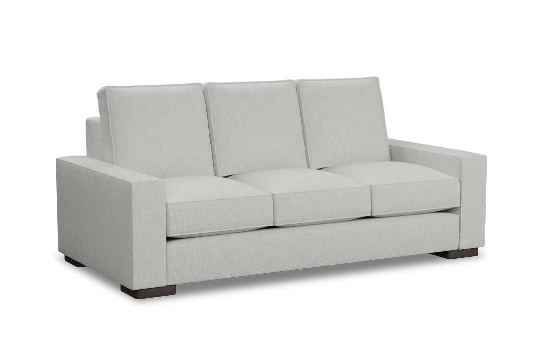 Edgewater Revenue White 84" Sofa W/ 3 Cushions