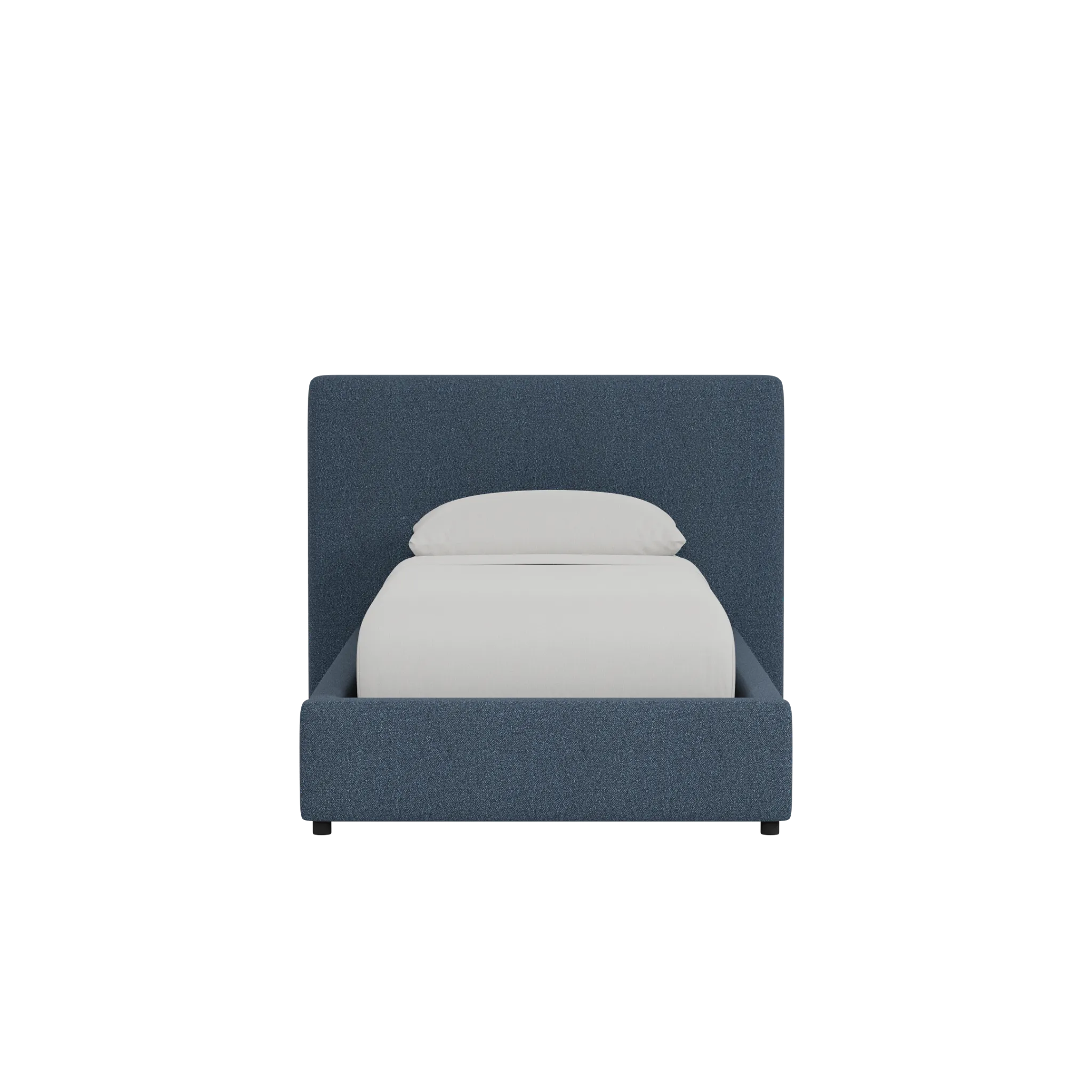 Grayton Maguire Pewter 44" Upholstered Platform Bed