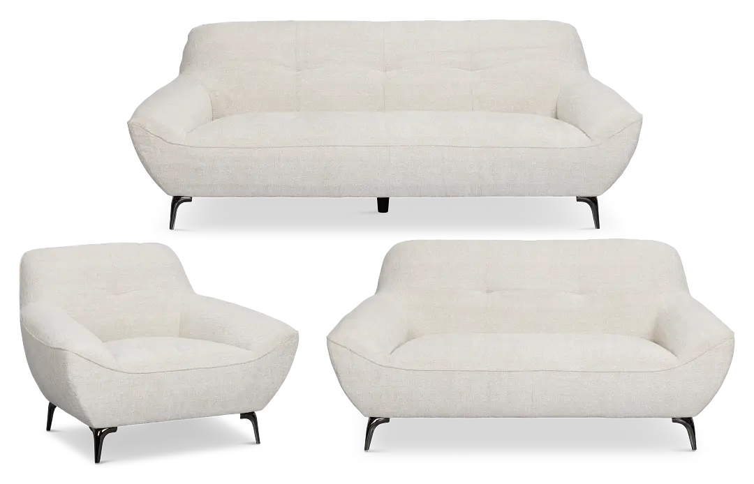 Zoey Light Beige Fabric Living Room Zoey Light Beige Fabric Living Room