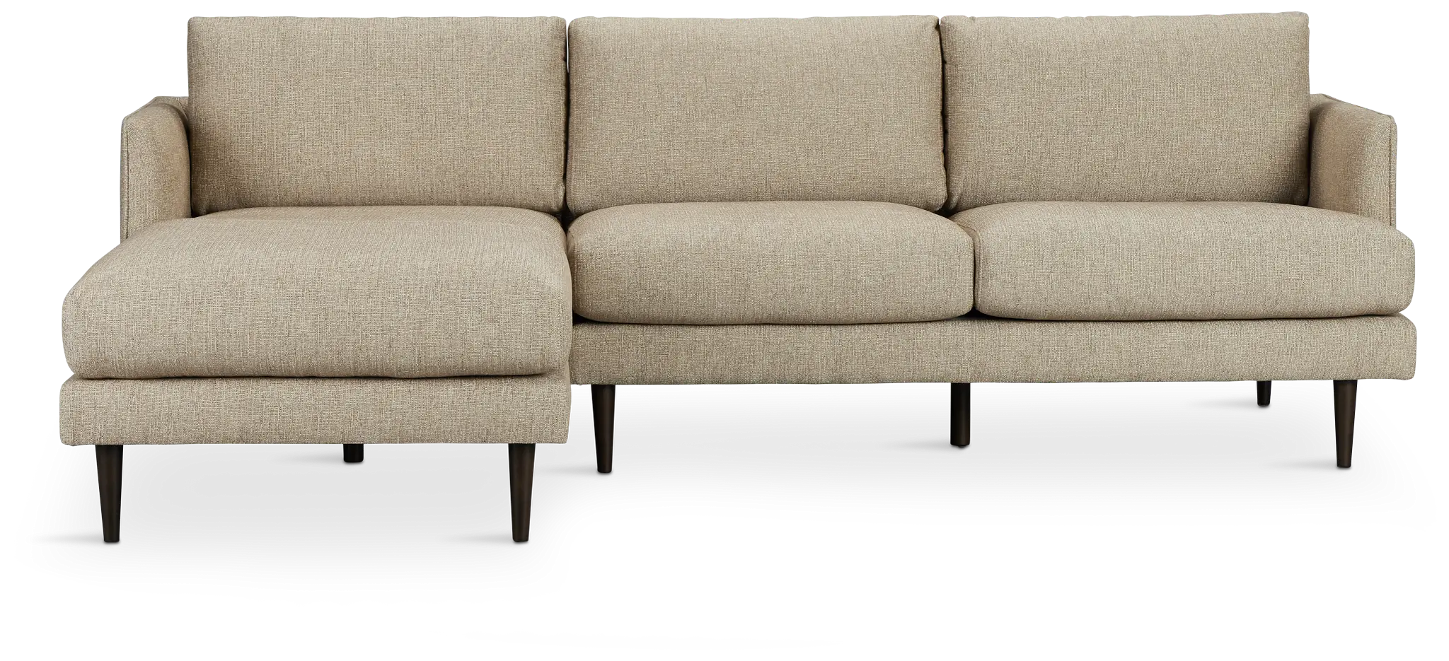 Easton Brown Fabric Left Chaise Sectional Easton Brown Fabric Left Chaise Sectional