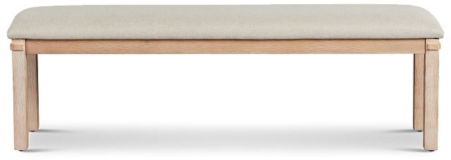Park City Light Tone Upholstered Dining Bench