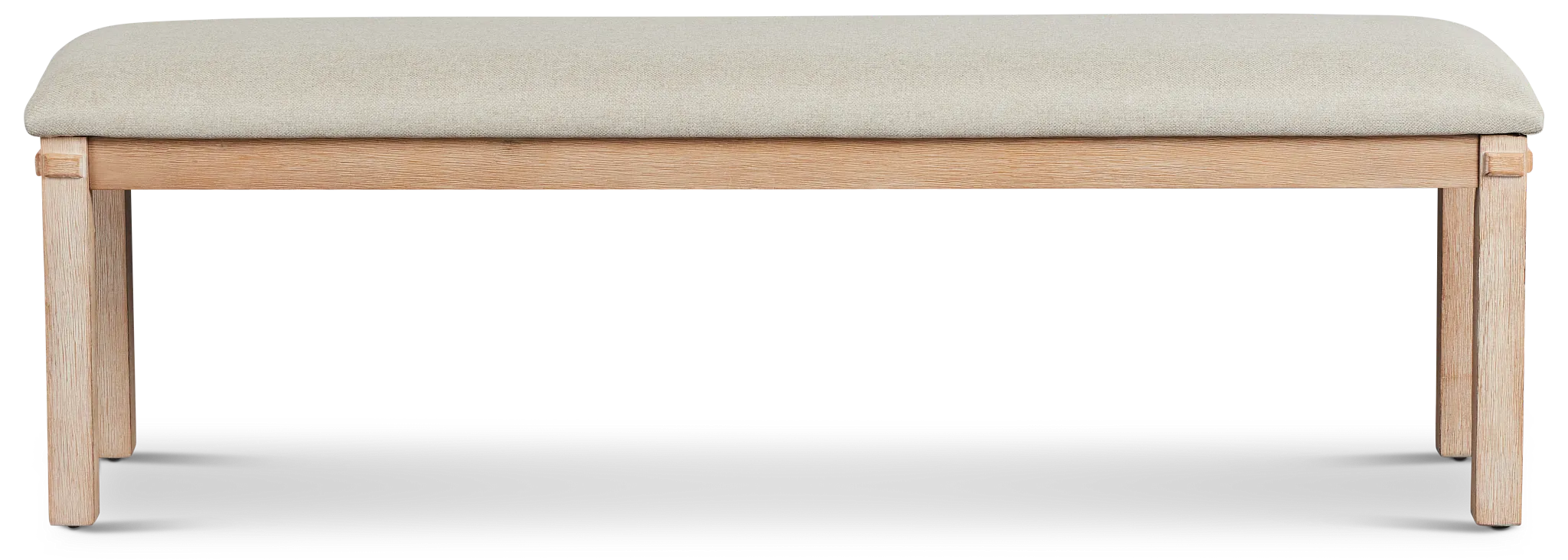 Park City Light Tone Upholstered Dining Bench