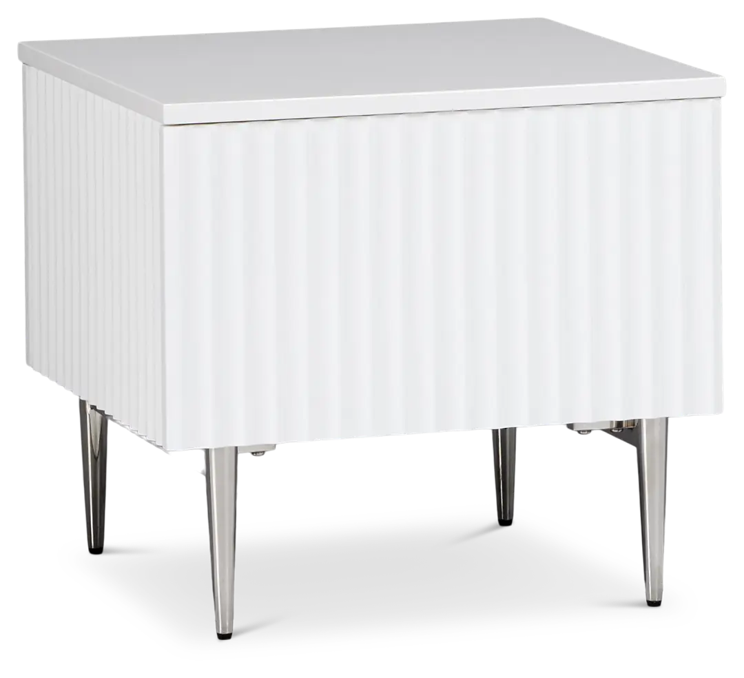 Surge White Rectangular End Table Surge White Rectangular End Table