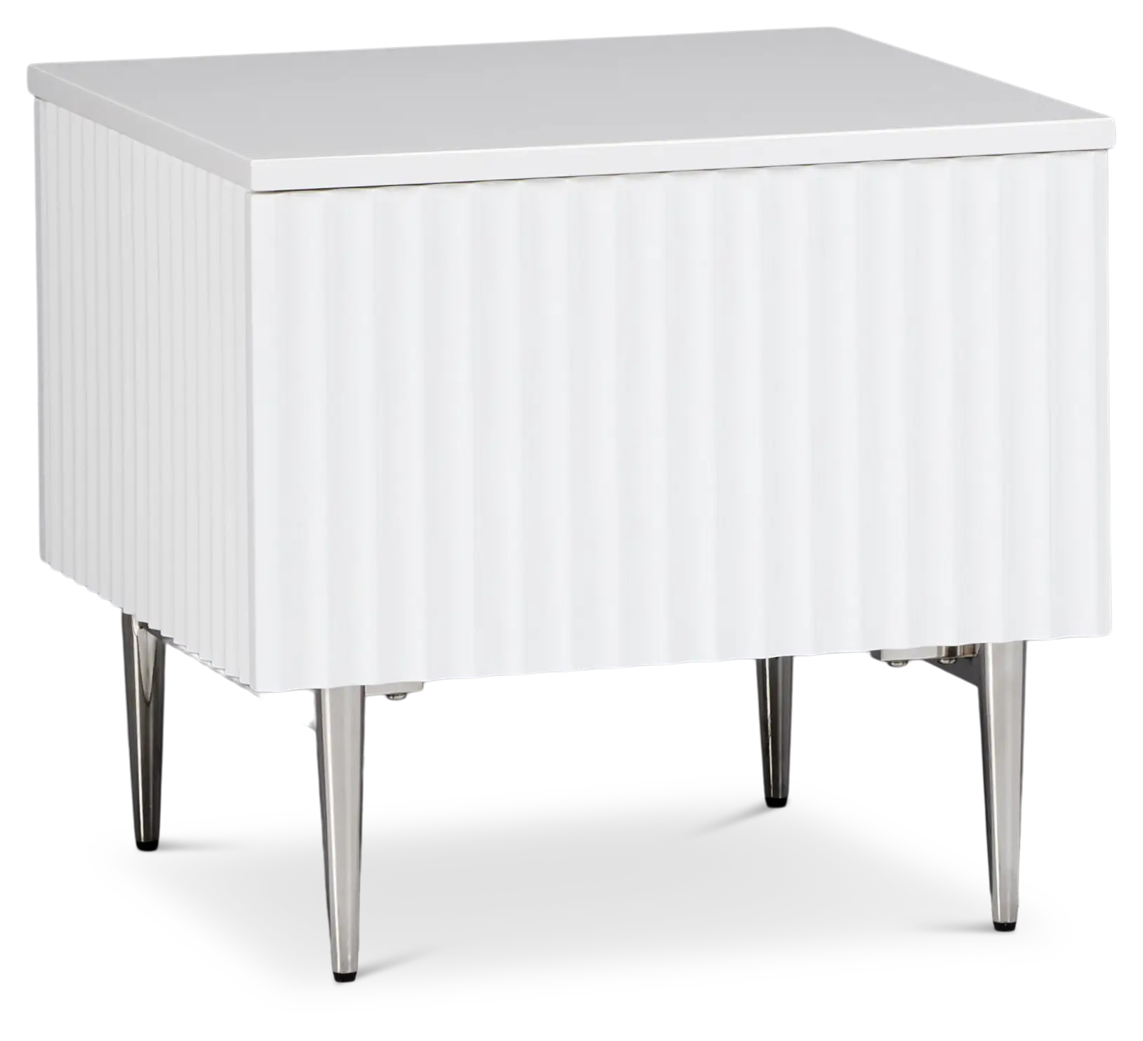 Surge White Rectangular End Table Surge White Rectangular End Table