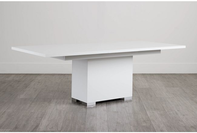 Verona White Rectangular Table
