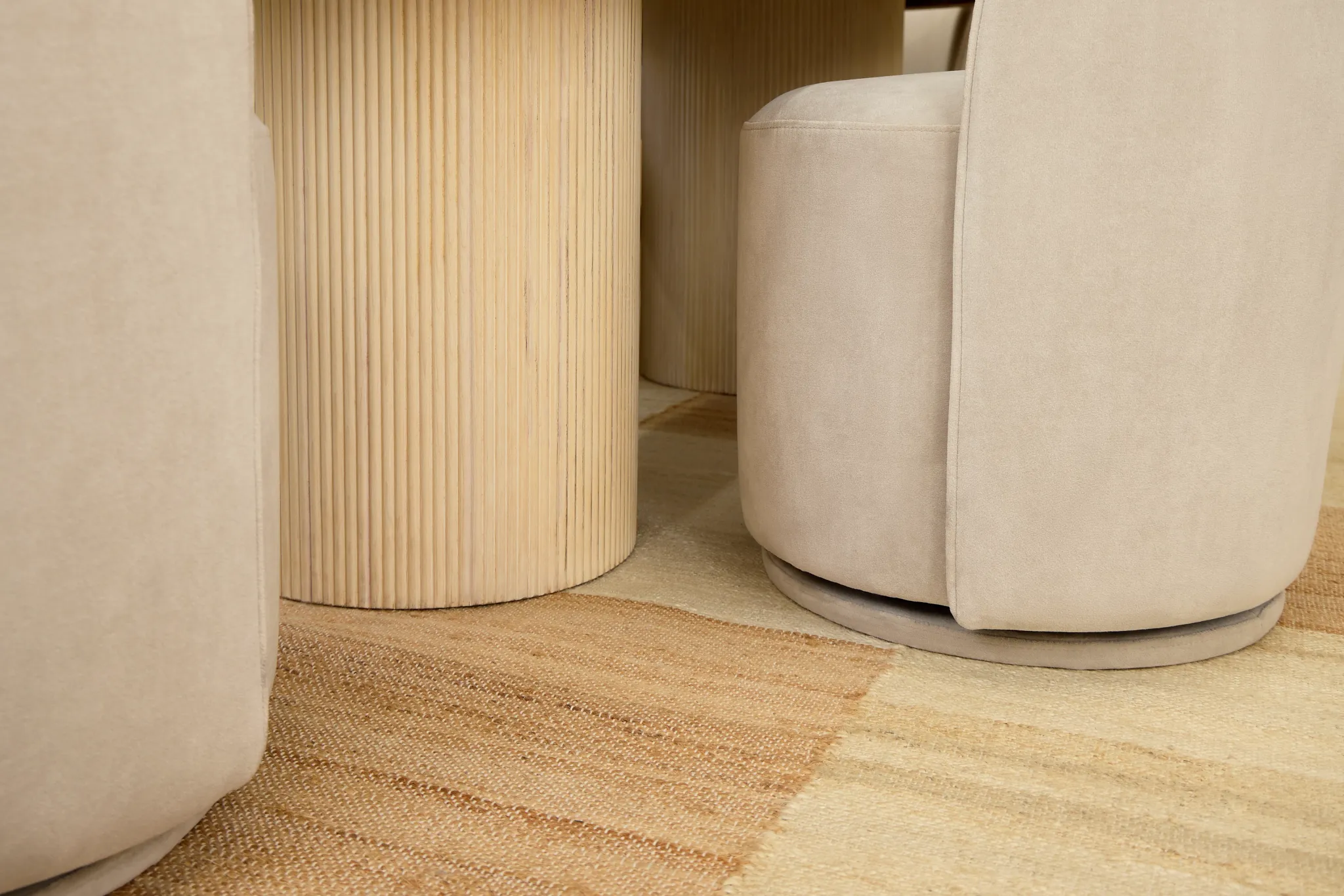 Claude Light Beige Velvet Upholstered Side Chair