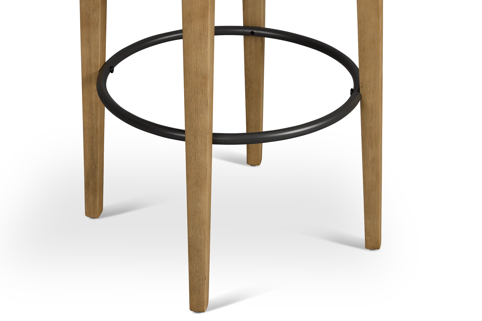 Libby Light Beige Fabric 24" Upholstered Barstool