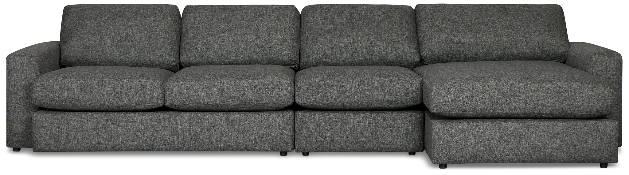 Brantley Dark Gray Fabric Small Right Chaise Sectional Brantley Dark Gray Fabric Small Right Chaise Sectional
