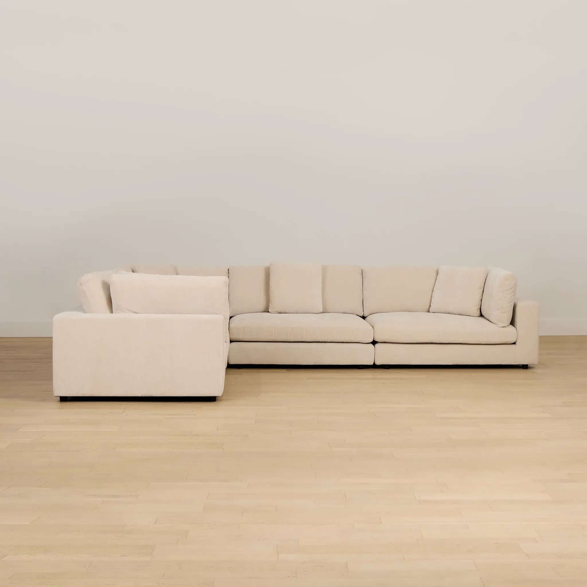 Lounge Light Beige Fabric 2-arm Right Facing Sectional Lounge Light Beige Fabric 2-arm Right Facing Sectional