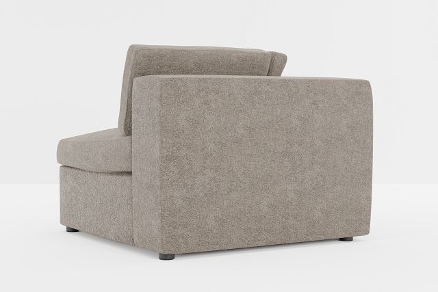 Destin Elite Brown Fabric Corner Chair