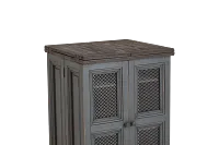 Marcello Gray Wood Fold Out Bar