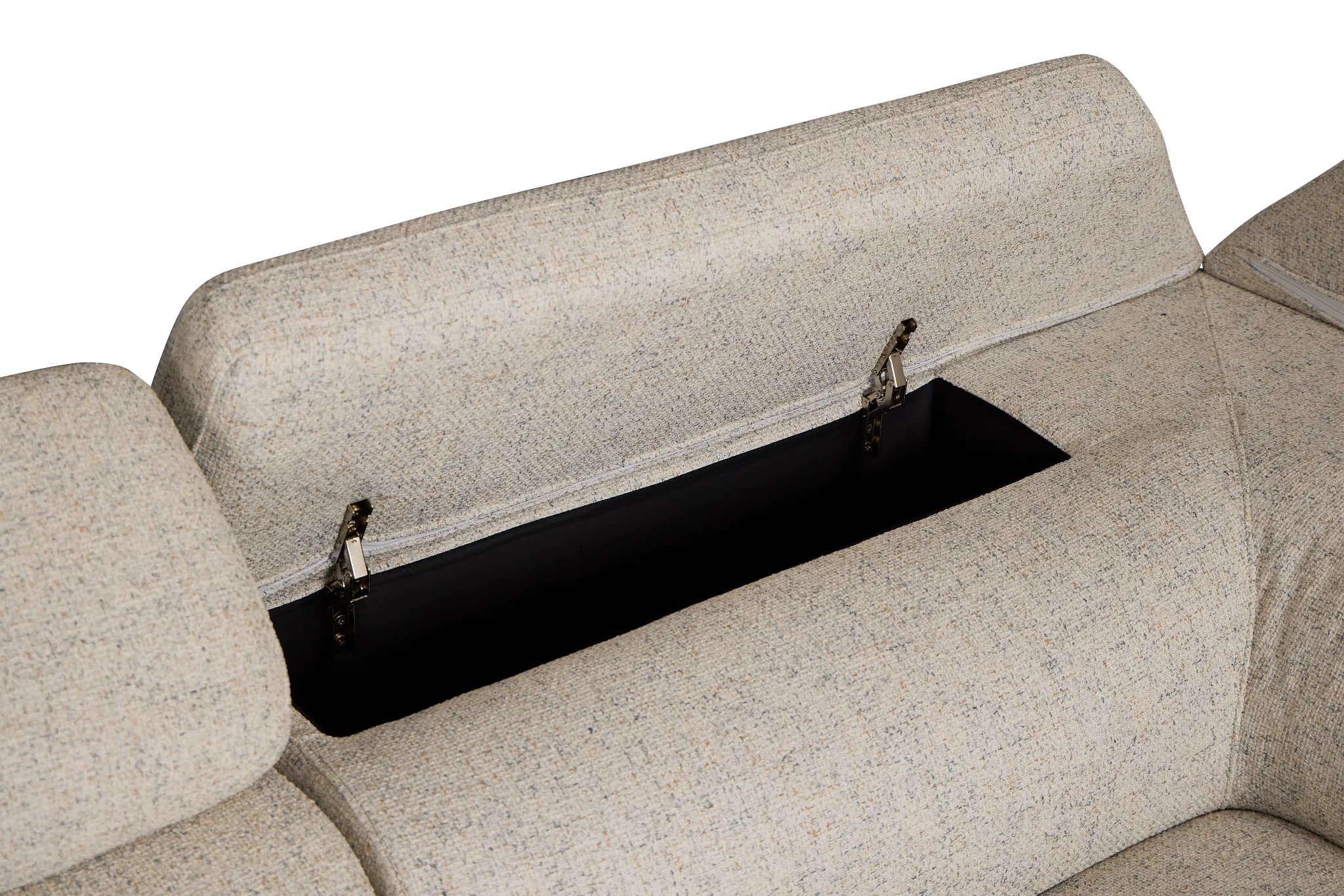 Alina Beige Fabric Small Two-arm Sectional