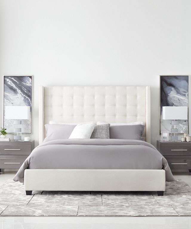Marco White Uph Platform Bed (4)