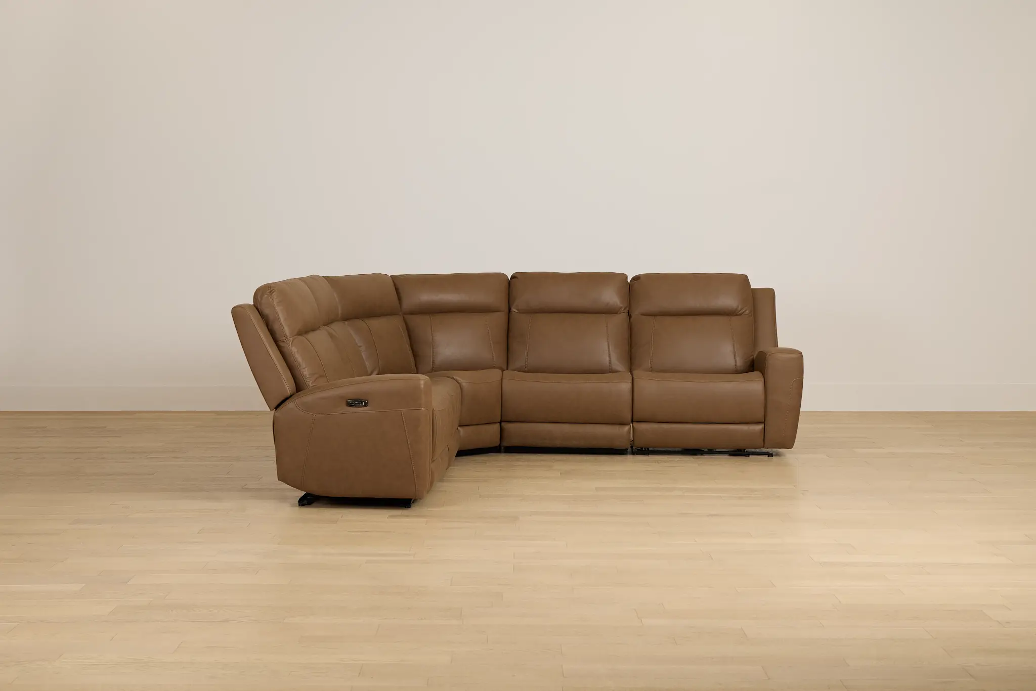 Colton Brown Micro Small Two-arm Power Reclining Sectional Colton Brown Micro Small Two-arm Power Reclining Sectional