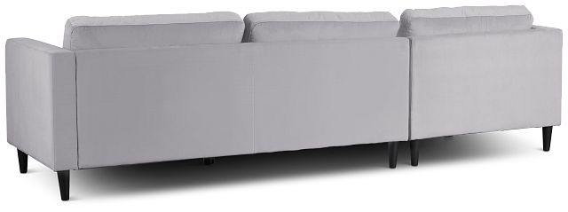 Shae Light Gray Micro Left Chaise Sectional (4)