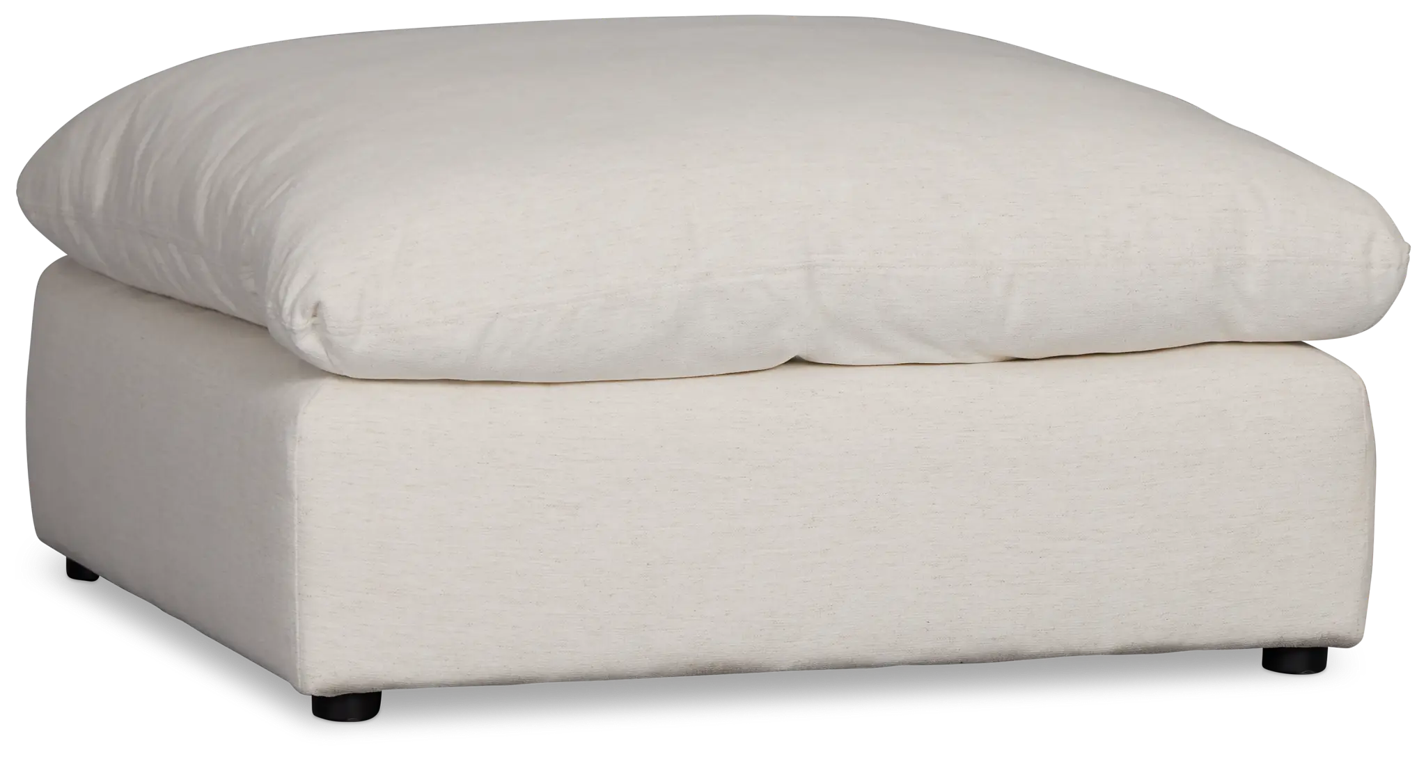 Serena White Fabric Ottoman Serena White Fabric Ottoman